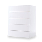 Aurora Chest of 5 Drawers // Pure White