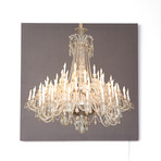 Grand Chandelier Glo Canvas // Grey (13.8"L x .79"W x 13.8"H)