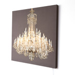 Grand Chandelier Glo Canvas // Grey (13.8"L x .79"W x 13.8"H)