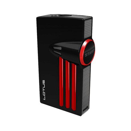 Lotus Orion L52 Twin Flame Torch Lighter (Black Matte & Red)
