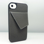 Wallet Stand for iPhone // Grey (iPhone 4/4S)
