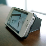 Wallet Stand for iPhone // Grey (iPhone 4/4S)