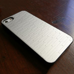 Metal Brick Case for iPhone 5 // Silver