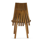 X36 Chair  (Teak Oil Finish, Set of 1)