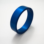 Aluminum Round Bangle (Blue)