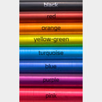 Aluminum Cuff Links // Cylinders (Blue)