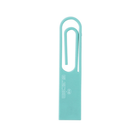 Paper Clip 4GB Flash Drive // Blue (Black)