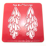 Starburst Pop Out Earrings // Red