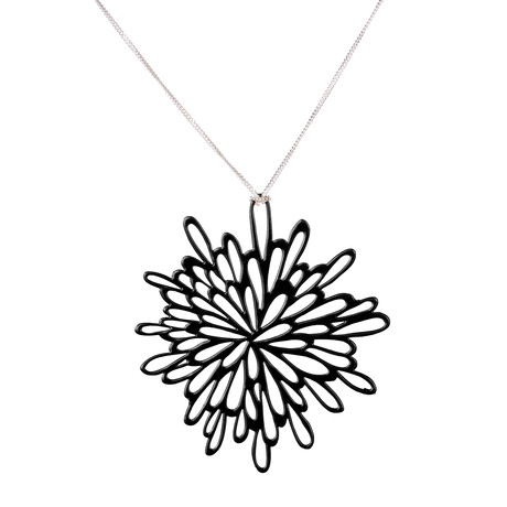 Starburst Pop Out Pendant // Black