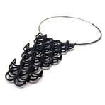 Three Tier U Link Pendant // Black