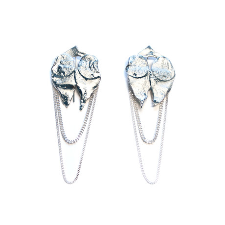 Cold Lava Earrings (3"L)
