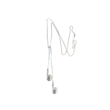Earphone Necklace // Silver (Silver)