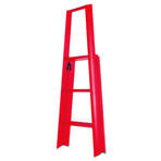 Lucano 3-Step Stool // Red