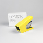 Lipstick Stapler  (Staple No. 3, 3"L x 1.4"W x 5.4"H, Yellow)