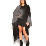 Shaded Ombre Wrap // Black & Gray