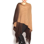 Shaded Ombre Wrap // Brown & Camel