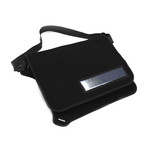 Flat Solar Messenger Bag  // Black (-)