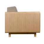 Shell2 Arm Chair // Oak (Cream)