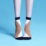 Edith Ankle Socks (Sand, Size: 5 - 7.5)