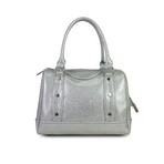 Holiday Glitter Jelly Speedy Satchel // Silver