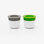 Sauce Cups // Grey + Green