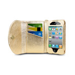 Wristlet Wallet for iPhone 4/4S // Gold