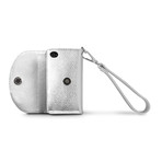 Wristlet Wallet for iPhone 4/4S // Silver