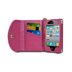 Wristlet Wallet for iPhone 4/4S // Berry