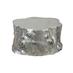 Log Cocktail Table // Silver Leaf