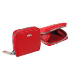 Saffiano Wallet // Red (2.6"L x 2.4"W)