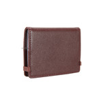 Saffiano Card Holder // Eggplant