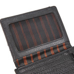 Moving Stripes Wallet // Black