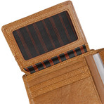 Moving Stripes Wallet // Biscuit (4"L x 3.5"W)