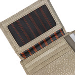 Moving Stripes Wallet // Dust Grey (4"L x 3.5"W)