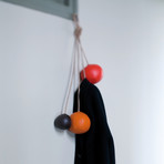 Clothes Rack // Brown, Red & Orange