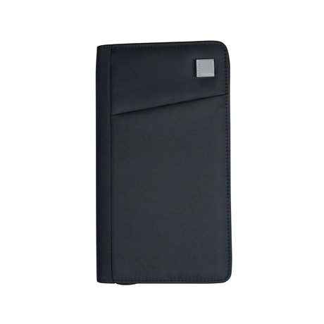 Airline Passport Holder w/ Zipper // Black