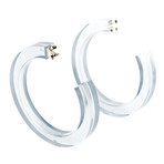 Hoop Earrings (Clear)