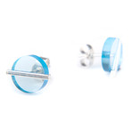 Stud Earrings (Clear)