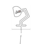 Filomena Directional // White (Black Wire)