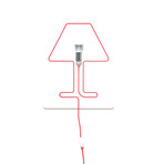 Filomena Table // White (Black Wire)