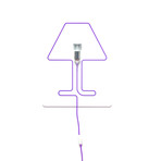 Filomena Table // White (Black Wire)