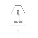 Filomena Table // White (Black Wire)