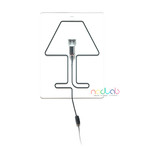 Filomena Table // Transparent (Black Wire)