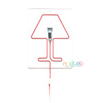 Filomena Table // Transparent (Black Wire)