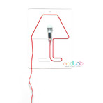 Filomena Table // Transparent (Black Wire)