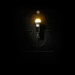 Filomena Abat Jour // Transparent (Black Wire)