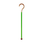 Omhu Cane // Grass Green (Medium: 34"H)