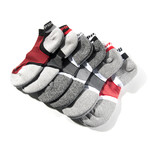 6pk Unisex Microfiber Quarter Sock