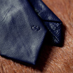 Leather Tie // Kind of Blue 