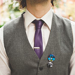 Leather Tie // Joker Purple 